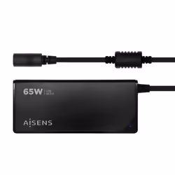 AISENS ASLC-65WAUTO-BK, Universal, Indoor, 100 - 240 V, 50 / 60 Hz, 65 W, 18.5 - 20 V