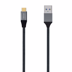 AISENS A107-0631, 1 m, USB C, USB A, USB 3.2 Gen 2 (3.1 Gen 2), 10 Gbit/s, Grey