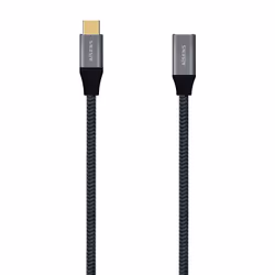 AISENS A107-0635, 1 m, USB C, USB C, USB4 Gen 2x2, 20 Gbit/s, Grey