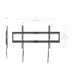 AISENS WT90F-119 TV mount/stand 2.29 m (90") Black
