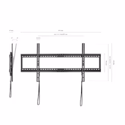 AISENS WT90T-121 TV mount/stand 2.29 m (90") Black
