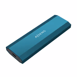 AISENS ASM2-019BLU, SSD enclosure, M.2, M.2, Serial ATA, 10 Gbit/s, USB connectivity, Blue