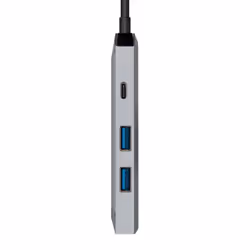 AISENS ASUC-4P002-GR laptop dock/port replicator Wired USB 3.2 Gen 1 (3.1 Gen 1) Type-C Grey