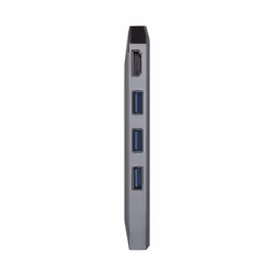 AISENS ASUC-8P004-GR laptop dock/port replicator Wired USB 3.2 Gen 1 (3.1 Gen 1) Type-C Grey