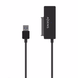 AISENS ASE-35A01B, HDD/SSD enclosure, 2.5/3.5", Serial ATA, Serial ATA II, Serial ATA III, 5 Gbit/s, USB connectivity, Black