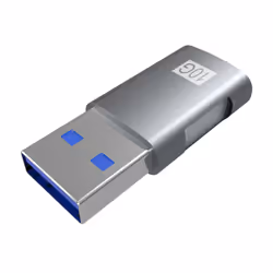 AISENS A108-0655 cable gender changer USB C USB A Grey