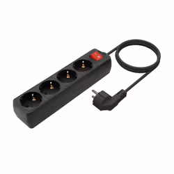 AISENS A154-0650 power extension 1.4 m 4 AC outlet(s) Indoor Black