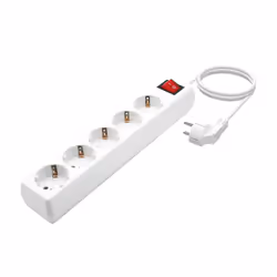 AISENS A154-0651 power extension 1.4 m 5 AC outlet(s) Indoor White