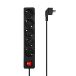 AISENS A154-0652 power extension 1.4 m 5 AC outlet(s) Indoor Black