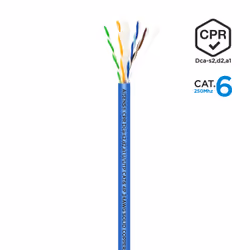 AISENS Network Cable RJ45 LSZH CPR Dca CAT.6 UTP AWG24, Blue, 100 m