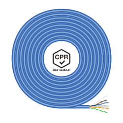 AISENS Network Cable RJ45 LSZH CPR Dca CAT.6 UTP AWG24, Blue, 305 m