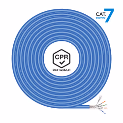 AISENS Network Cable RJ45 LSZH CPR Dca CAT.7 600 MHZ S/FTP AWG23, Blue, 305 m, 305 m, Cat7, SF/UTP (S-FTP), Blue