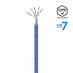 AISENS Network Cable RJ45 LSZH CPR Dca CAT.7 600 MHZ S/FTP AWG23, Blue, 305 m