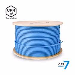 AISENS Network Cable RJ45 LSZH CPR Dca CAT.7 600 MHZ S/FTP AWG23, Blue, 305 m