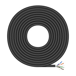 AISENS Waterproof Outdoor Network Cable RJ45 Cat.6 FTP Rigid AWG24, Black, 305M
