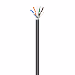 AISENS Waterproof Outdoor Network Cable RJ45 Cat.6 FTP Rigid AWG24, Black, 305M