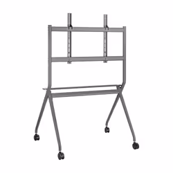 AISENS PRO Floor Stand with Wheel, 1 Tray for Interactive Screen/TV 120Kg from 50-86, Black - Additional view 5