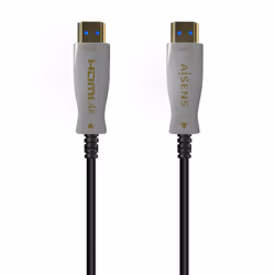 AISENS HDMI Cable V2.0 AOC Premium High Speed ​​/ Hec 4K@60Hz 4:4:4 18Gbps, A/MA/M, Black, 70m, 70 m, HDMI Type A (Standard), ...