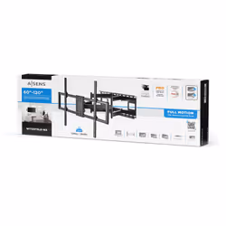 AISENS PRO Swivel, Tilt and Level Support for Monitor/TV 120Kg from 60-120, Black - Additional view 4