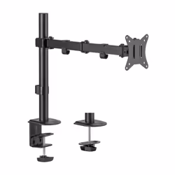 AISENS ECO Swivel and Tilt Table Mount for Monitor/TV 9Kg (3 Pivots, 1 Arm) from 17-32, Black, Clamp/Bolt-through, 9 kg, 43.2 ...