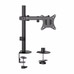AISENS ECO Swivel and Tilt Table Mount for Monitor/TV 9Kg (3 Pivots, 1 Arm) from 17-32, Black