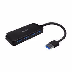 AISENS A106-0713, USB 3.2 Gen 1 (3.1 Gen 1) Type-A, USB 3.2 Gen 1 (3.1 Gen 1) Type-A, 5000 Mbit/s, Black, 0.15 m, USB