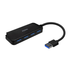 AISENS A106-0713 interface hub USB 3.2 Gen 1 (3.1 Gen 1) Type-A 5000 Mbit/s Black