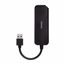 AISENS A106-0713 interface hub USB 3.2 Gen 1 (3.1 Gen 1) Type-A 5000 Mbit/s Black