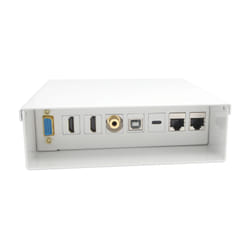 AISENS Junction Box VGA+JACK3.5+2xHDMI+1xUSB-C+1xUSB-B+2xRJ45 Cat.6A STP, White