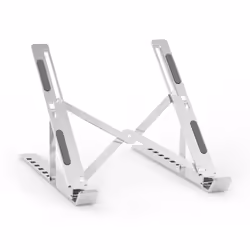 AISENS Adjustable Desktop Support for Laptop / Tablet, Silver, Laptop & tablet stand, Silver, Aluminium, 25.4 cm (10"), 38.1  ...