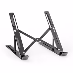 AISENS Adjustable Desktop Support for Laptop / Tablet, Gray, Laptop & tablet stand, Grey, Aluminium, 25.4 cm (10"), 38.1 cm ( ...