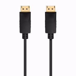 AISENS Cable DISPLAYPORT V1.2 CCS 4K@60Hz, DP/M-DP/M, Black, 1.5m, 1.5 m, DisplayPort, DisplayPort, Male, Male, 3840 x 2400 p ...