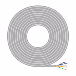 AISENS Network Cable RJ45 Cat.6 Rigid UTP AWG23 CCA (Alloy), Grey, 500m, 500 m, Cat6, U/UTP (UTP), Grey