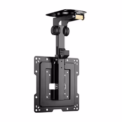 AISENS Swivel Ceiling Mount, Foldable for Monitor/TV 20Kg from 19-43, Black