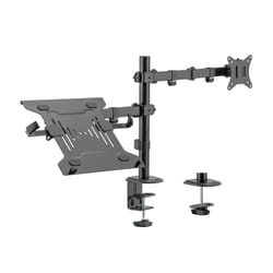 AISENS Swivel and Tilt Table Support for Laptop and Monitor/TV 9Kg from 17-32, Black