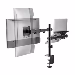 AISENS Swivel and Tilt Table Support for Laptop and Monitor/TV 9Kg from 17-32, Black