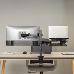 AISENS Swivel and Tilt Table Support for Laptop and Monitor/TV 9Kg from 17-32, Black - Additional view 4