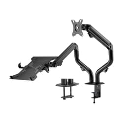 AISENS Rotating and Tilting Counterweight Table Support for Laptop and Monitor/TV 8Kg from 17-32, Black