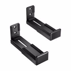AISENS Universal Wall Bracket for Sound Bar, Black, Universal support, Steel, Black, 39 mm, 72 mm, 84 mm