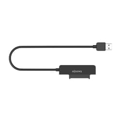 AISENS SATA to USB-A USB3.0/USB3.1 Gen1 Adapter for 2.5″ Hard Drives, Black