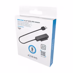 AISENS SATA to USB-A USB3.0/USB3.1 Gen1 Adapter for 2.5″ Hard Drives, Black - Additional view 5