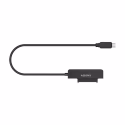 AISENS SATA to USB-C USB3.0/USB3.1 Gen1 Adapter for 2.5″ Hard Drives, Black, HDD enclosure, 2.5", Serial ATA, Serial ATA II,  ...