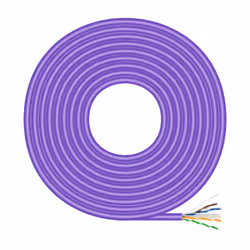 AISENS RJ45 LSZH Cat.6 UTP Rigid Network Cable AWG23 CCA (Alloy), Violet, 305M, 305 m, Cat6, U/UTP (UTP), Violet