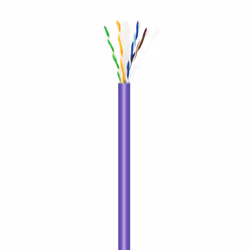 AISENS RJ45 LSZH Cat.6 UTP Rigid Network Cable AWG23 CCA (Alloy), Violet, 305M