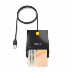 AISENS DNI Smart Card Reader, Black