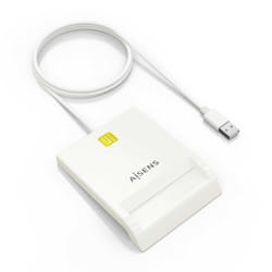 AISENS DNI Smart Card Reader, White