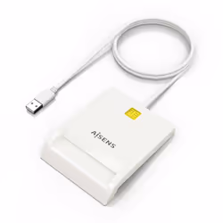 AISENS DNI Smart Card Reader, White