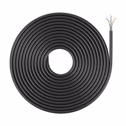 AISENS Waterproof Outdoor Network Cable RJ45 Cat.6 UTP Rigid CCA AWG23, Black, 305M, 305 m, Cat6, U/UTP (UTP), Black