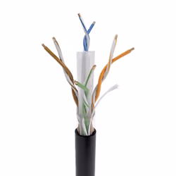 AISENS Waterproof Outdoor Network Cable RJ45 Cat.6 UTP Rigid CCA AWG23, Black, 305M