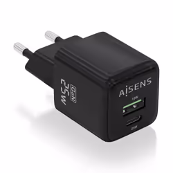 AISENS ASCH-25W2P015-BK, Indoor, AC, 12 V, Black
